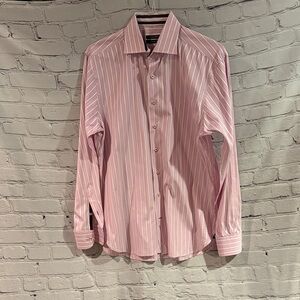 Hammer Made 41/16 Dress Shirt Pink Stripe